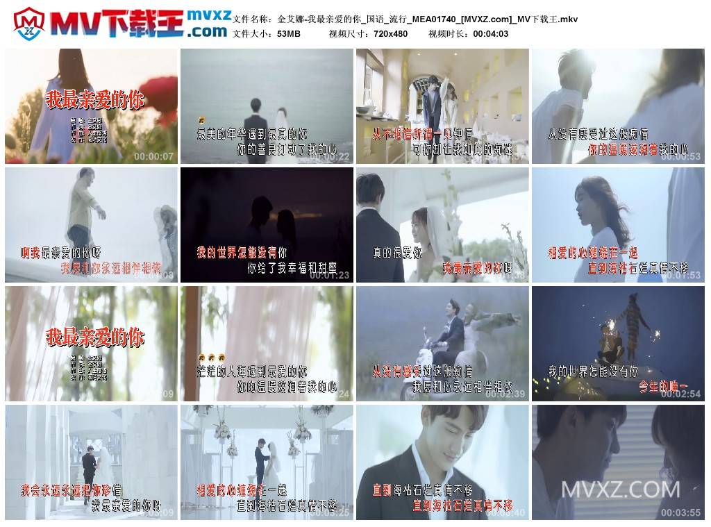 金艾娜-我最亲爱的你_国语_流行_MEA01740